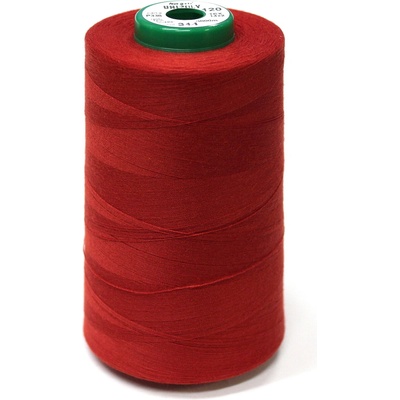 Nitě UNIPOLY 120 polyester na overlock 5000m Hagal - více barev Barva: 344 červená klasická
