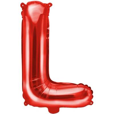 Party Foliový balón písmeno L červený na oslavu