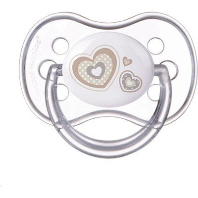Canpol babies Силиконова залъгалка със симетрична форма Canpol - Newborn Baby, 6-18 m, Бяла (22/581_bei)