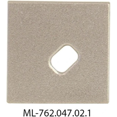 ML-762.047.02.1 Koncovka pro RD s otvorem, stříbrná barva, 1 ks