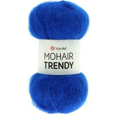 YarnArt Mohair Trendy 128 modrá