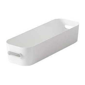 SMARTSTORE Úložný box, plastový, 1,3 l, "Compact Slim", biely