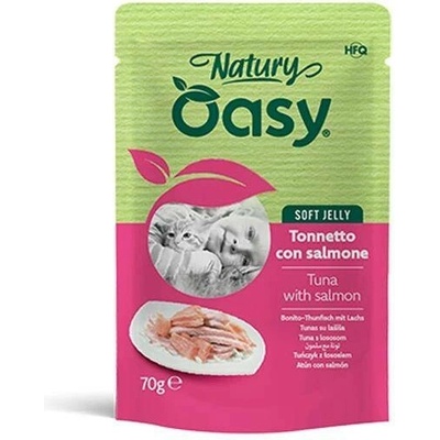 Oasy Natury Soft Jelly tuňák a losos 70 g