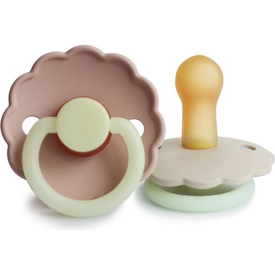 FRIGG Daisy Size 2: 6-18 months биберон Blush night/Cream night 2 бр