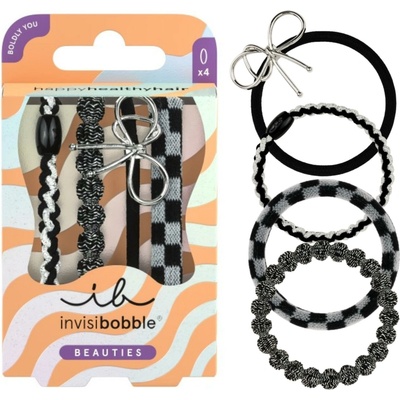 Sada ozdobných gumičiek Invisibobble Beauties Rodeo Grunge - 4 ks