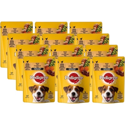 Pedigree s kuřecím masem a zeleninou v omáčce 12 x 100 g
