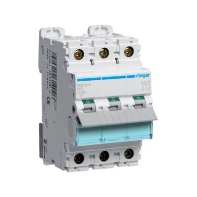 Hager Electro 3p B 16A 10kA NBN316