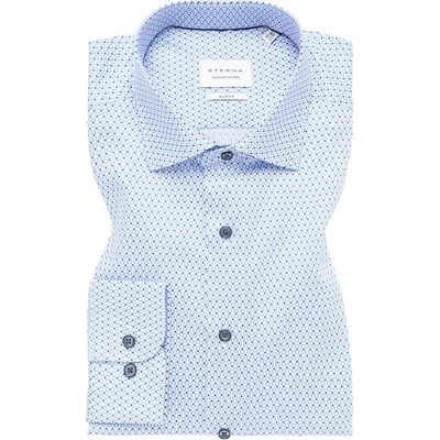 Eterna pánska košeľa slim fit vzorovaná modrá