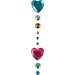 TITANUM Craft-Fun Series Self Adhesive Heart Mix Crystals