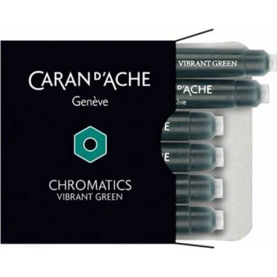 Caran D'ache Inkoustové bombičky Chromatics zelená Vibrant Green 8021.210