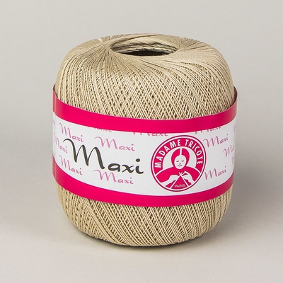 Madame Tricote Paris Pletací / háčkovací příze MAXI 4660 světle béžová, jednobarevná, 100g/565m