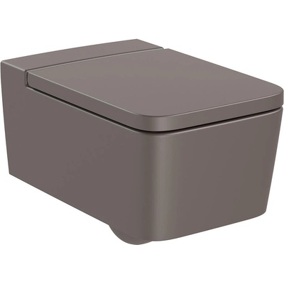 Roca Конзолна тоалетна чиния A346537660, седалка и капак, порцелан, кафе, 44x37x56см (A346537660)