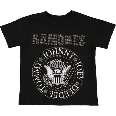 Rock Off Ramones Presidential Seal Embellished čierna
