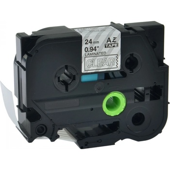 Pro Brother Съвместима лента с Brother TZ-155 / TZe-155, 24mm x 8m, бял печат / прозрачен субстрат (TZe155)