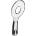 Mexen R-73 1-функционален душ слушалка, хром/бял - 79573-02 (79573-02)