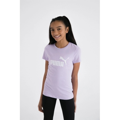 PUMA Детска тениска Puma No1 Logo QT Tee Junior Girls - Vivid Violet