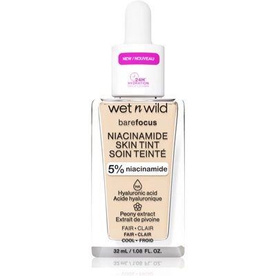 Wet n Wild BareFocus Niacinamide Skin Tint лек хидратиращ фон дьо тен цвят Fair (Neutral) 32ml