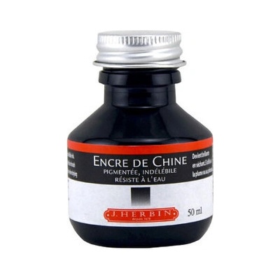 Herbin Encre de Chine Kaligrafický inkoust 50 ml černý