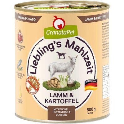 GranataPet Liebling s Mahlzeit Lamb and potato 800 g
