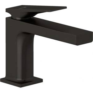 Kludi Decus - Смесител за умивалник с чучур Push-Open, EcoPlus, четкан метал 54267N275 (54267N275)