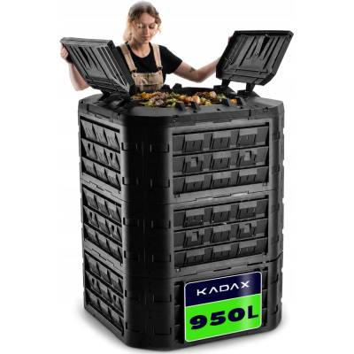 Kadax Kompostér 1 komorový 950 l černý