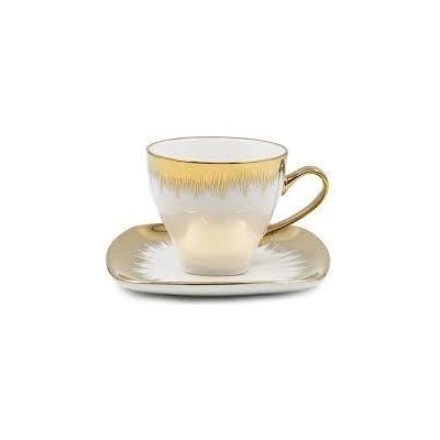 Сервиз за капучино 12 части 0.220 литра кант злато (02-23519/2)