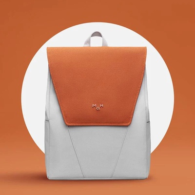 DELIS Раница за унисекс, Vivian GT2360, Бяла/Оранжева (GT2360)