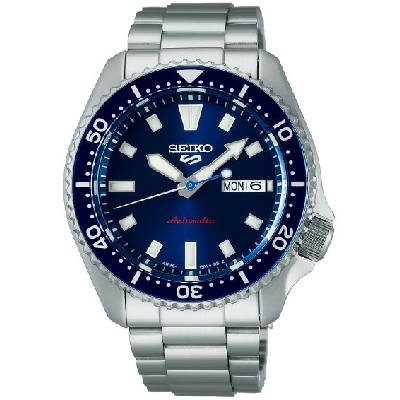 Мъжки часовник Seiko 5 Sports SKX Redux in Koniro Blue - SRPL83K1 (SRPL83K1)