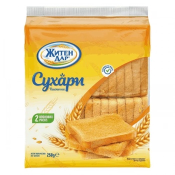 Житен дар Сухари пшенични Житен Дар 250гр
