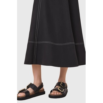 AllSaints Кожени сандали AllSaints Isla Sandal в черно W043FC (W043FC.BLK)