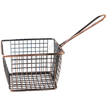 Horecano HORECANO-Кошничка за сервиране с една дръжка 12x10xh8cm МЕД (HC-981487) (01981487)