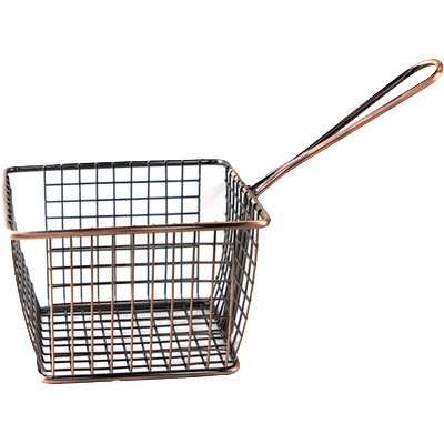 Horecano HORECANO-Кошничка за сервиране с една дръжка 12x10xh8cm МЕД (HC-981487) (01981487)