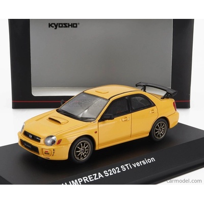 Kyosho Subaru Impreza s202 2002 Žlutá 1:43