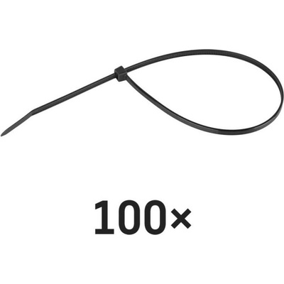 Sťahovacia páska 300×3,5, čierna, 100 ks