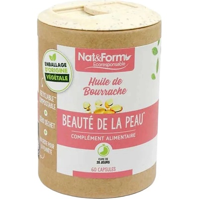 Nat&Form Био масло от пореч и вечерна иглика, 60 капсули, Nat&Form (021081 (BOM_60ECO))