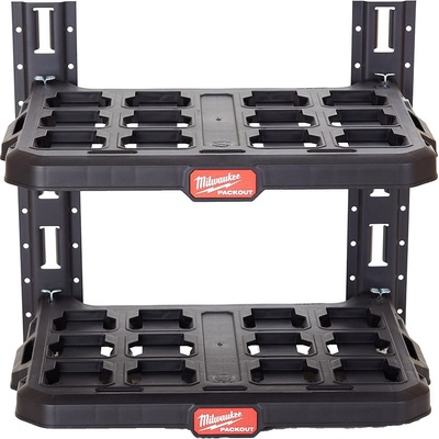 MILWAUKEE 4932472127 regálový systém PACKOUT, E-Track + 2 police, police nosnost 22kg 4932472127