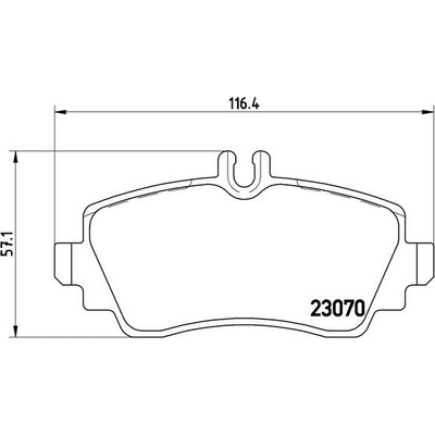 BREMBO Sada brzdových platničiek kotúčovej brzdy P50035