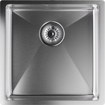 Klarstein TitanSteel, кухненска мивка, 45 x 45 cm (ДxШ), неръждаема стомана, устойчива на надраскване повърхност, термоустойчива (SIK1-TitanSteel-4040) (SIK1-TitanSteel-4040)