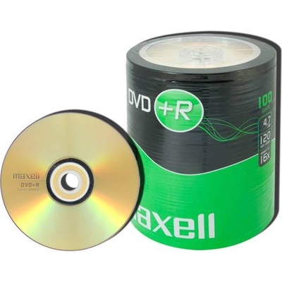 Maxell DVD+R MAXELL, 4, 7 GB, 16x, 100 бр (ML-DDVD-plusR4.7-100SH)