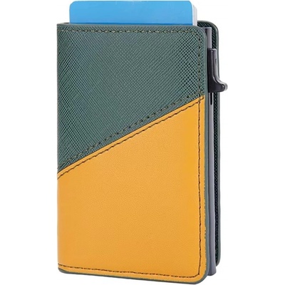 HARAHU Мъжко портмоне Baellerry LA-36283 - Зелено / Жълто KP36283 (LA-36283)