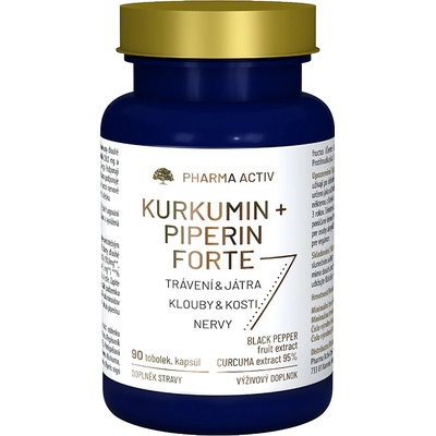 Pharma Activ Kurkumin + Piperin forte 90 tobolek