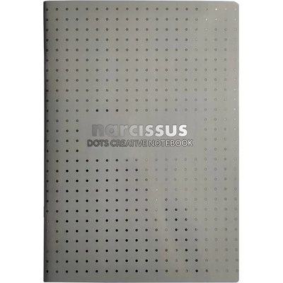 Narcis sešit DOTS A4 60l 80g šedý