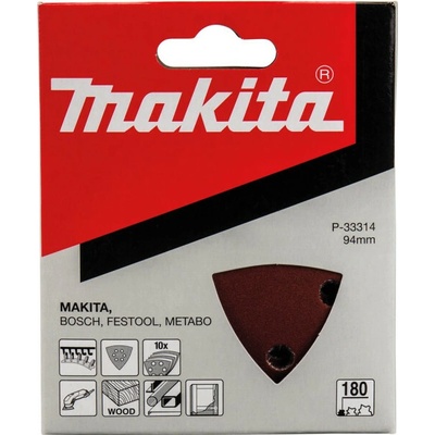 Papier brúsny delta k180 10 ks MAKITA P-33314
