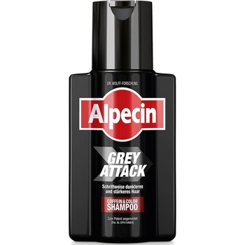 Alpecin Grey Attack černý kofeinový šampon proti šedinám 200 ml