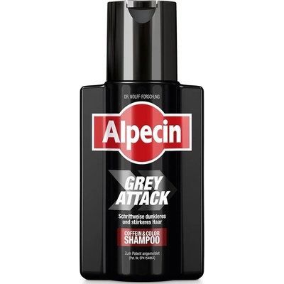 Alpecin Grey Attack černý kofeinový šampon proti šedinám 200 ml