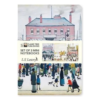 Flame Tree Publishing L. S. Lowry Set of 3 Mini Notebooks | Flame Tree Studio