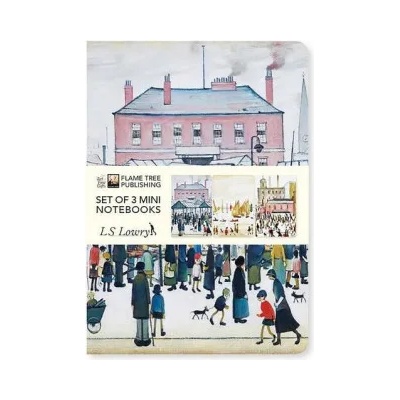 Flame Tree Publishing L. S. Lowry Set of 3 Mini Notebooks | Flame Tree Studio
