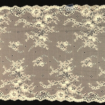 Elastická čipka svetlo lososová, 240 mm