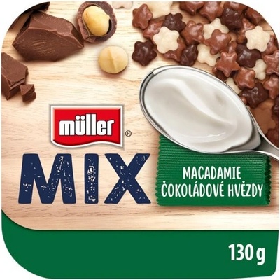 Müller MIX jogurt s čokoladovými hvězdami 4,4% 130 g