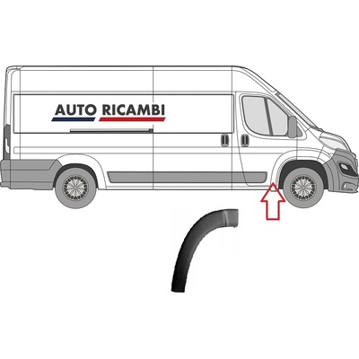 Ochranná lišta Fiat Ducato od 2014 pravá, lem predného kolesa 735684282